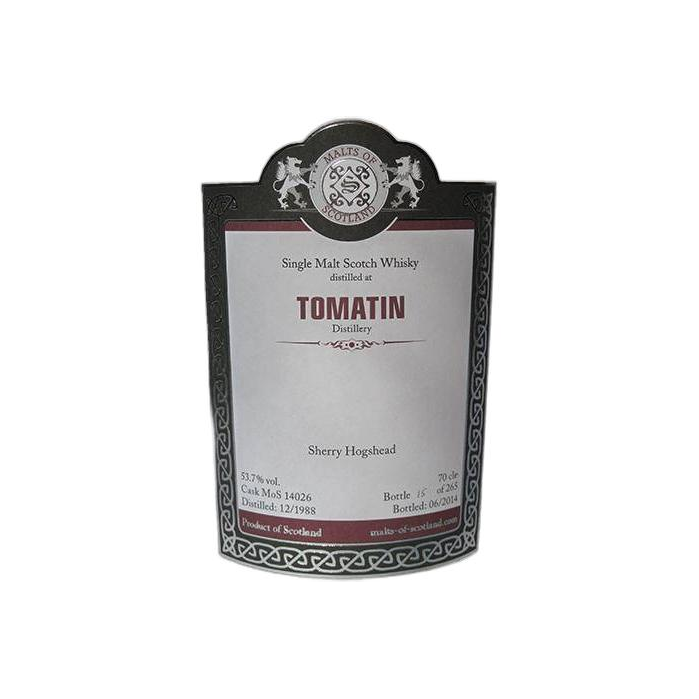 Tomatin 1988 25 Years Single Malt Whisky 2