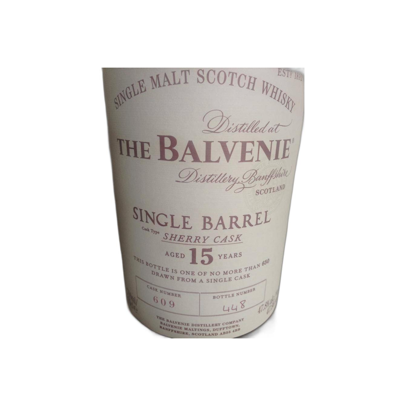 The Balvenie 15 Years Single Malt Whisky 2