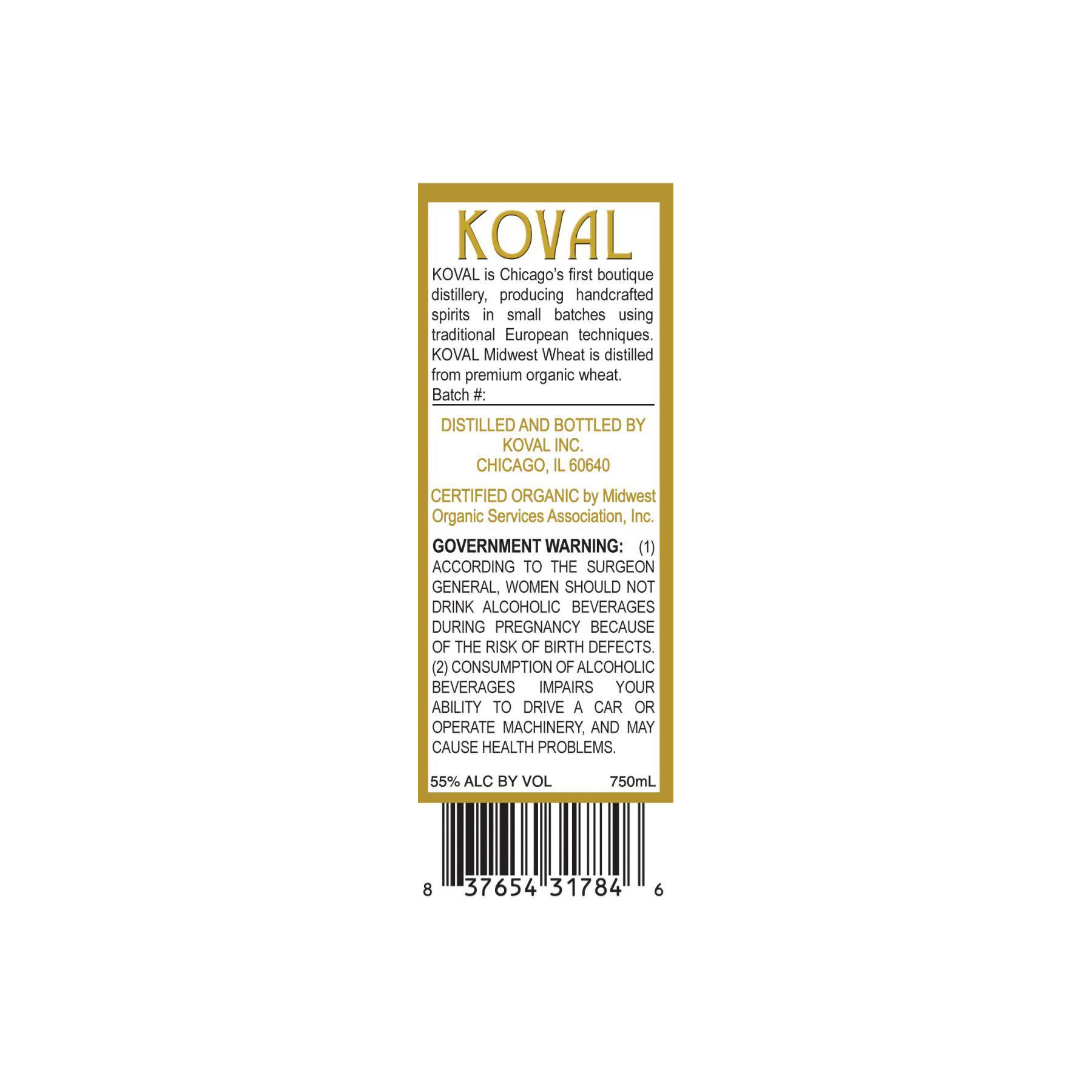 KOVAL Wheat whisky 2