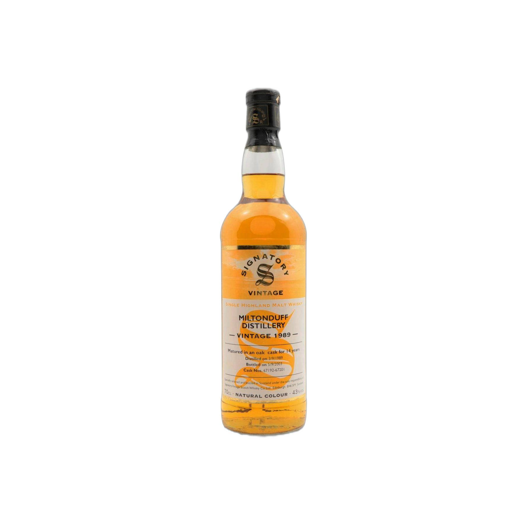 Miltonduff Vintage Collection 1989 14 Years Single Malt Whisky