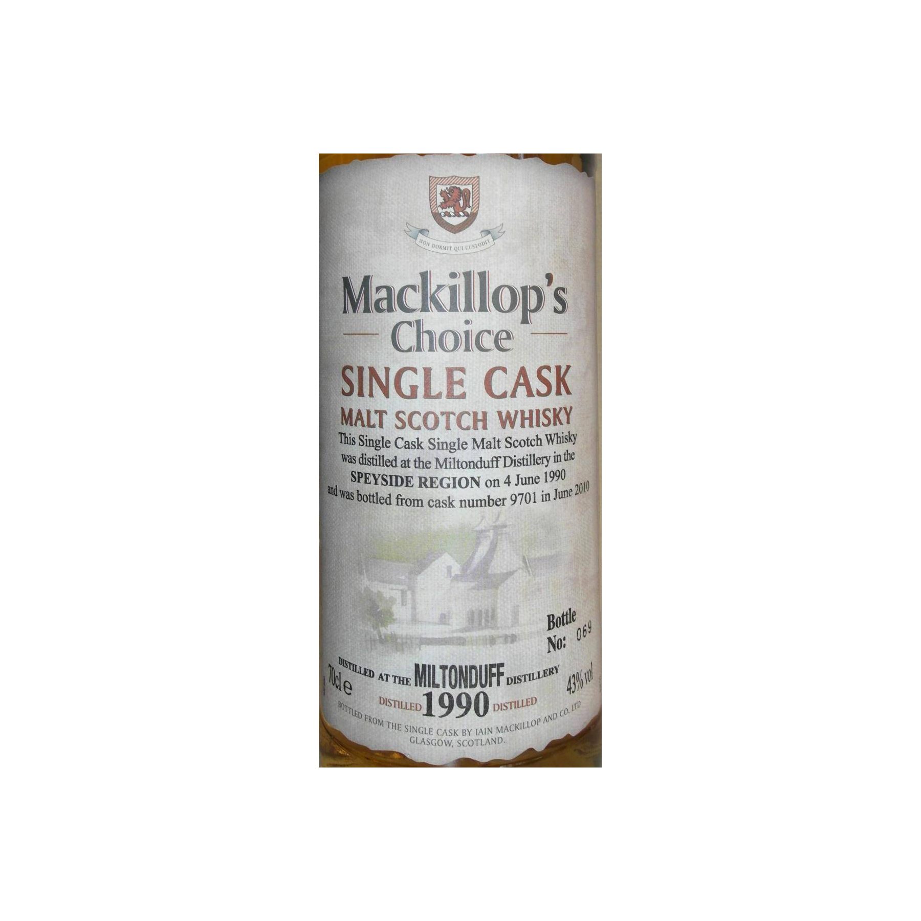 Miltonduff Single Cask 1990 20 Years Single Malt Whisky 3