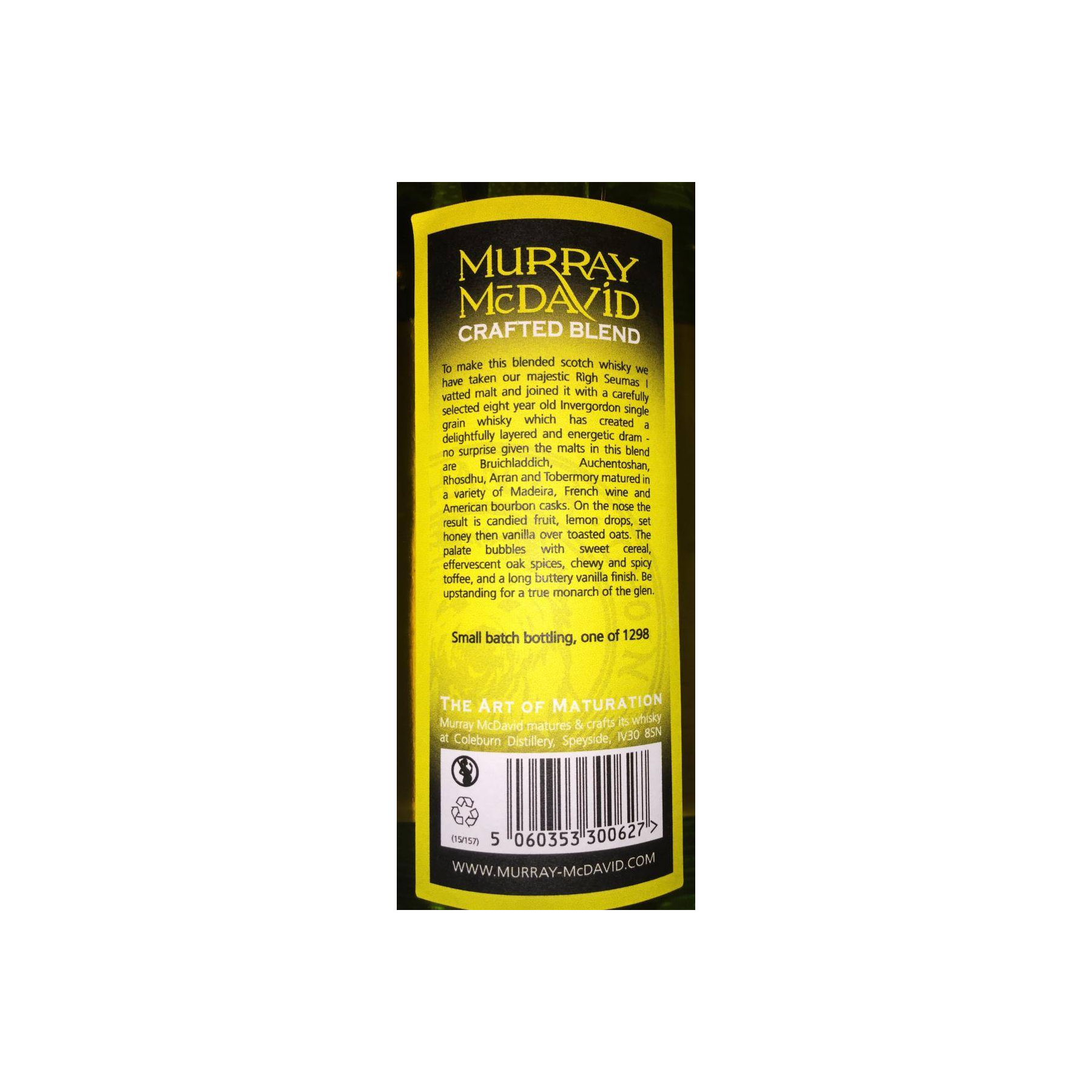Murray McDavid 2006 8 Years Blended Whisky 3