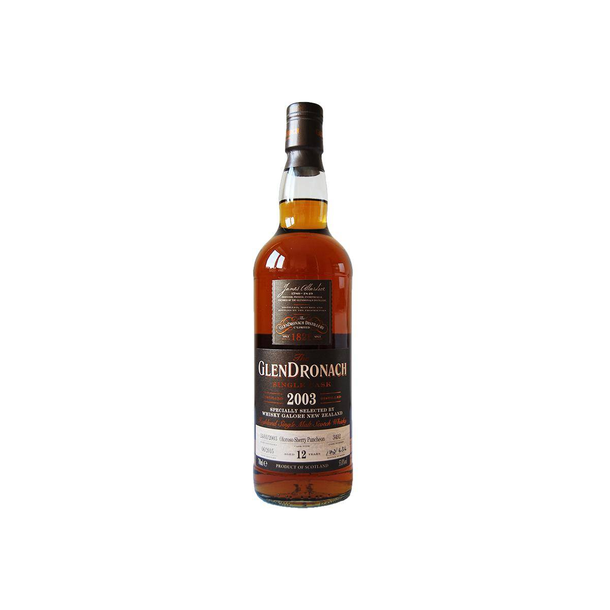 GlenDronach Single Cask 2003 12 Years Single Malt Whisky