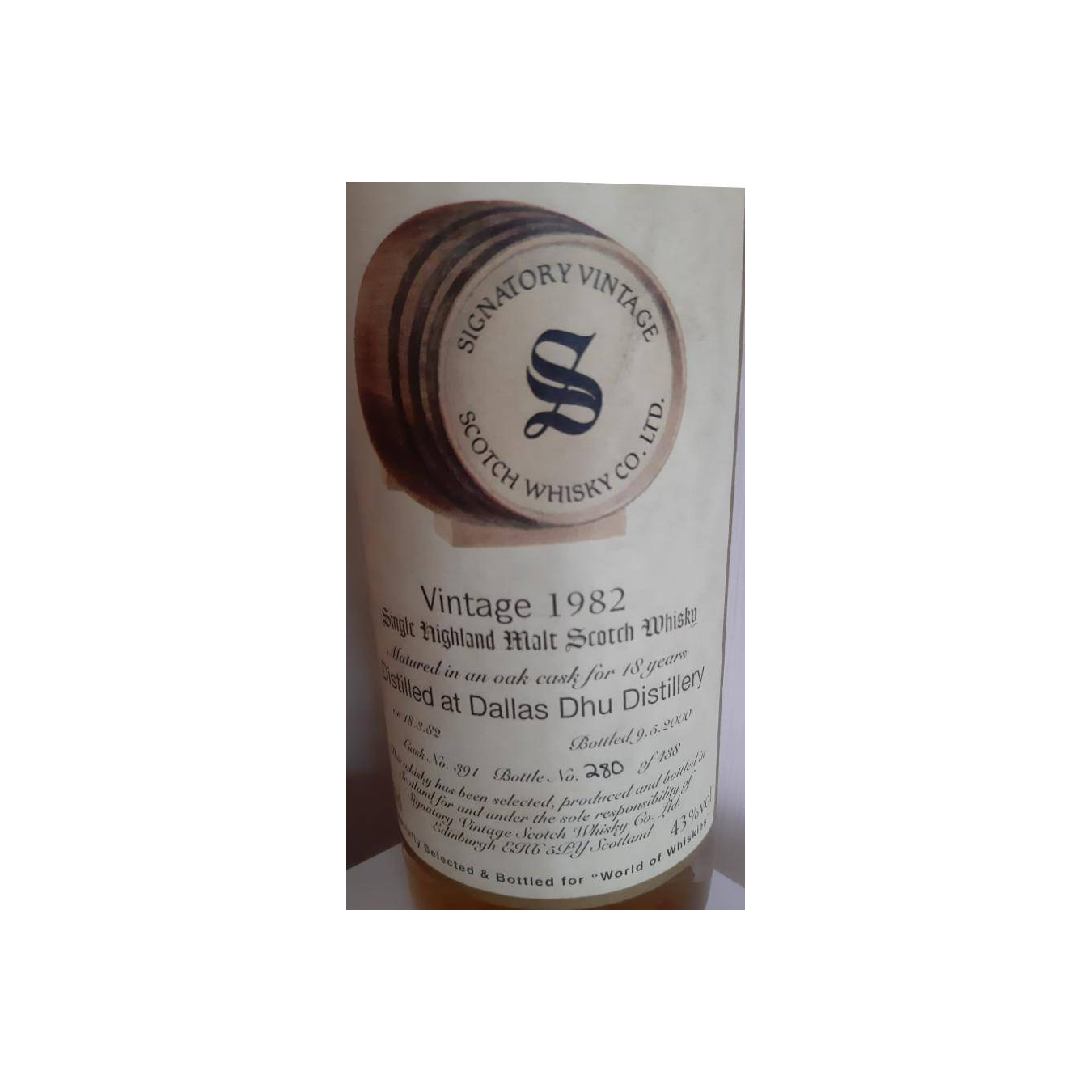 Dallas Dhu Vintage Collection 1982 18 Years Single Malt Whisky 2