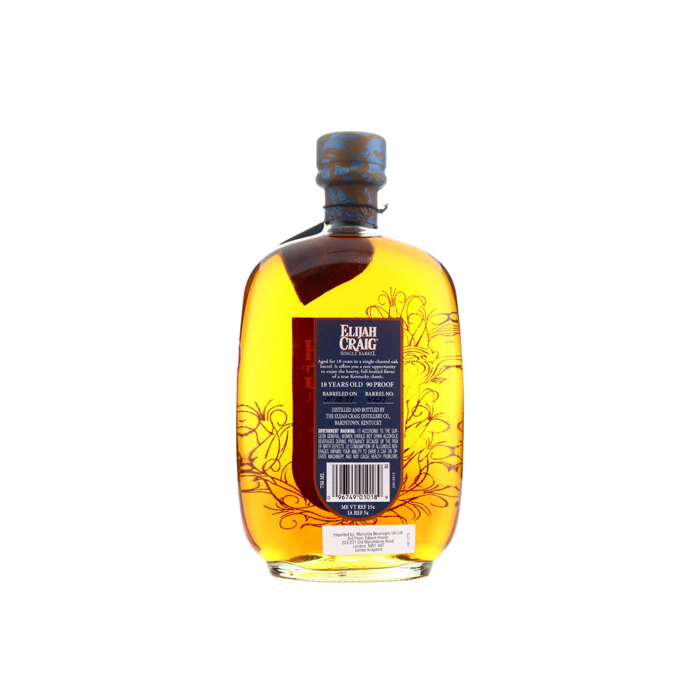 Elijah Craig Single Cask 1997 18 Years Bourbon Whisky 2