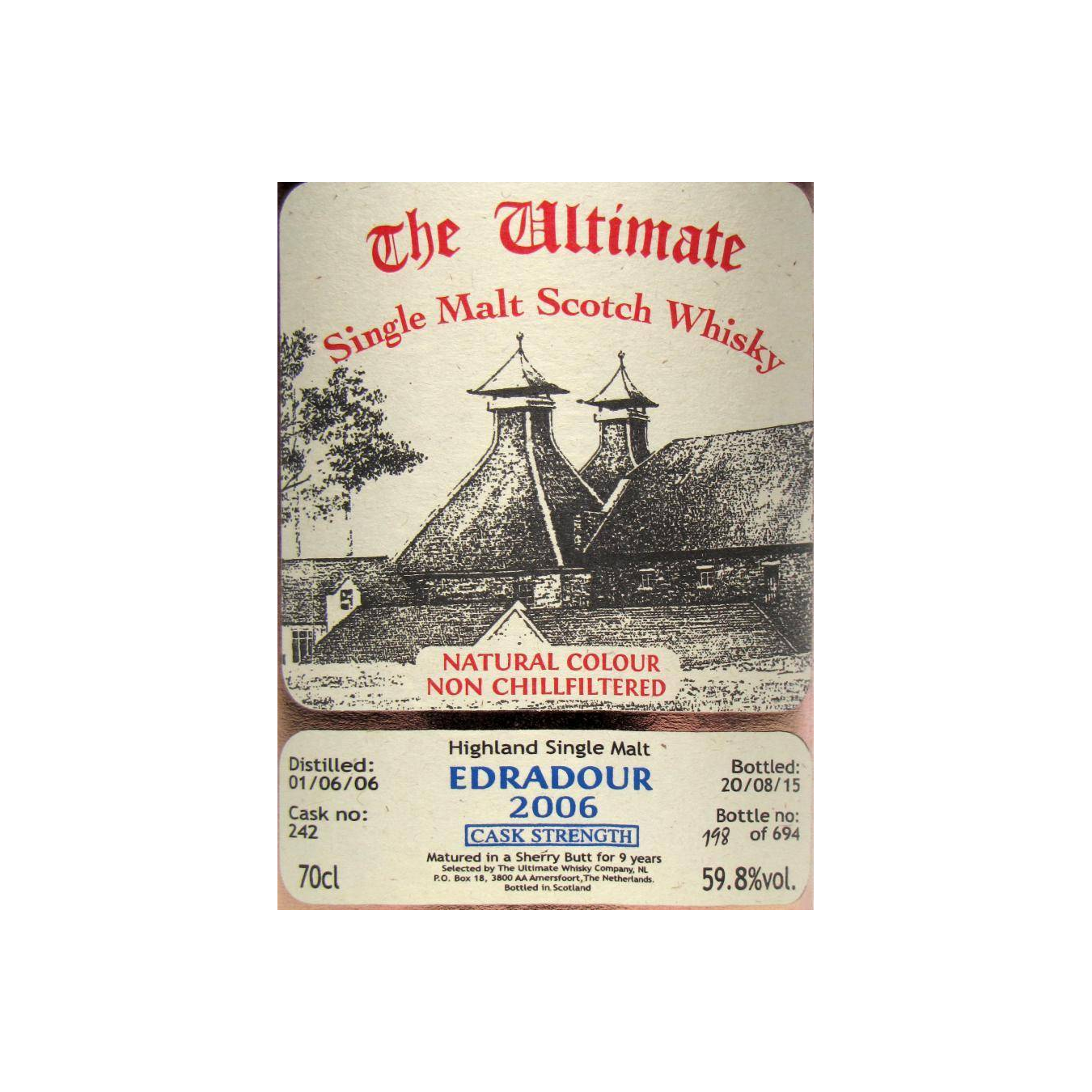 Edradour 2006 9 Years Single Malt Whisky 3