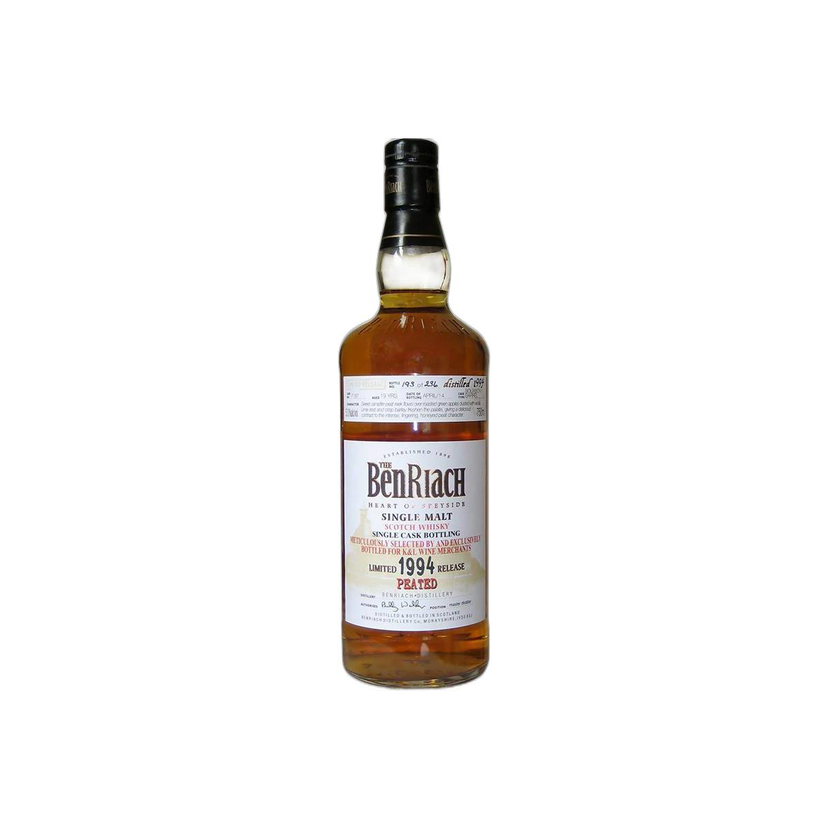 BenRiach Individual Cask Bottling 1994 19 Years Single Malt Whisky