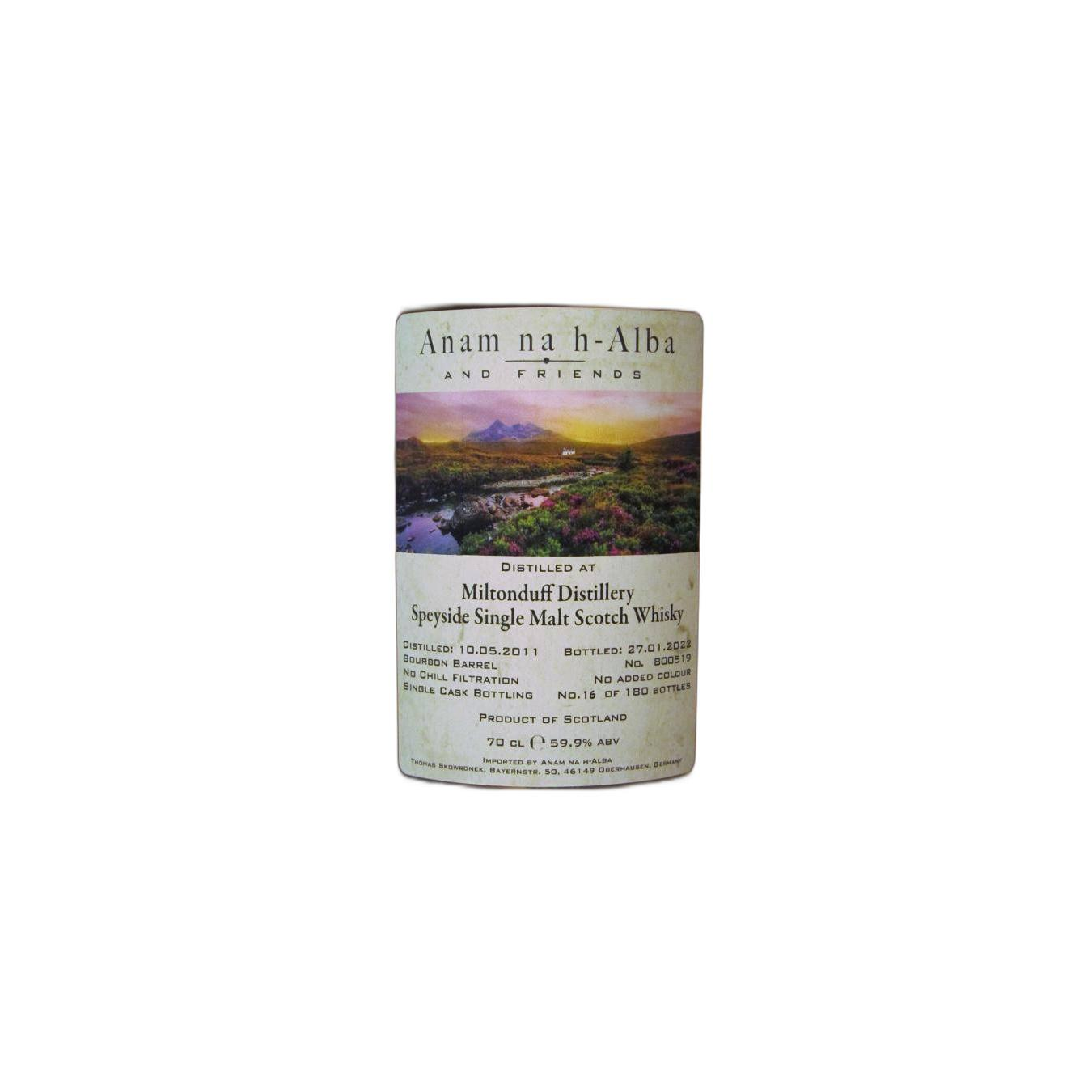 Miltonduff 2011 10 Years Single Malt Whisky 2