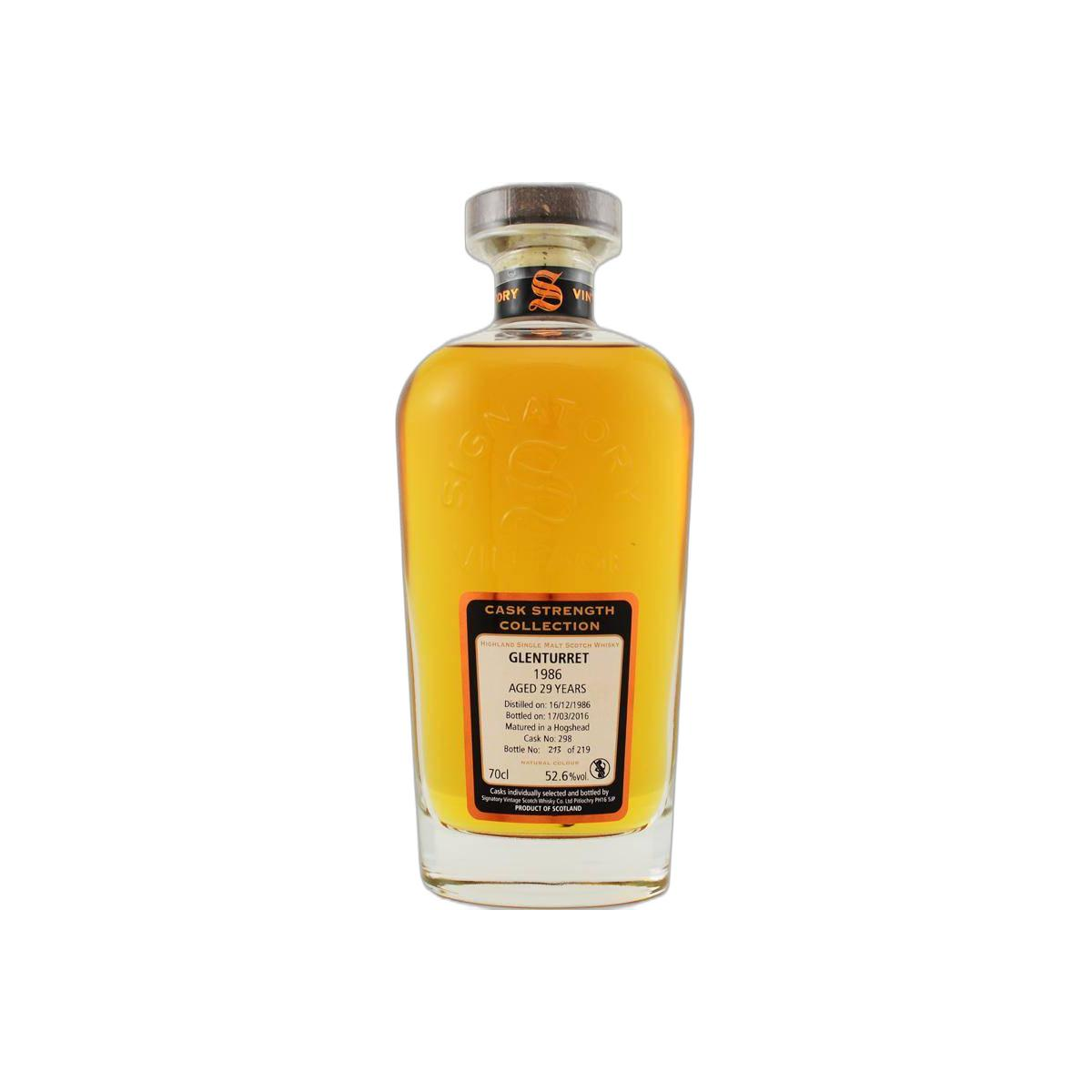 The Glenturret Cask Strength Collection 1986 29 Years Single Malt Whisky