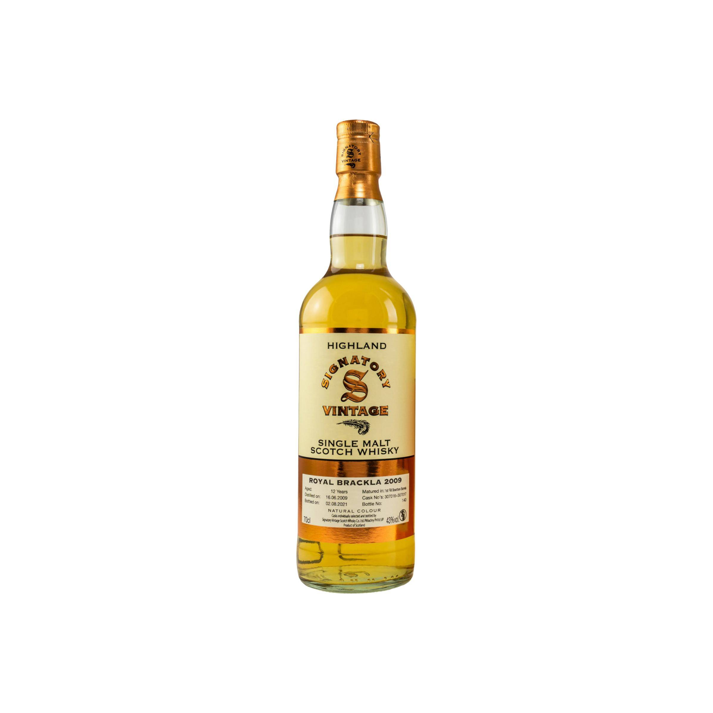 Royal Brackla Vintage Collection 2009 12 Years Single Malt Whisky