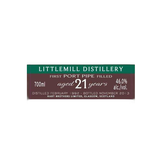 Littlemill Finest Collection 1992 21 Years Single Malt Whisky 2