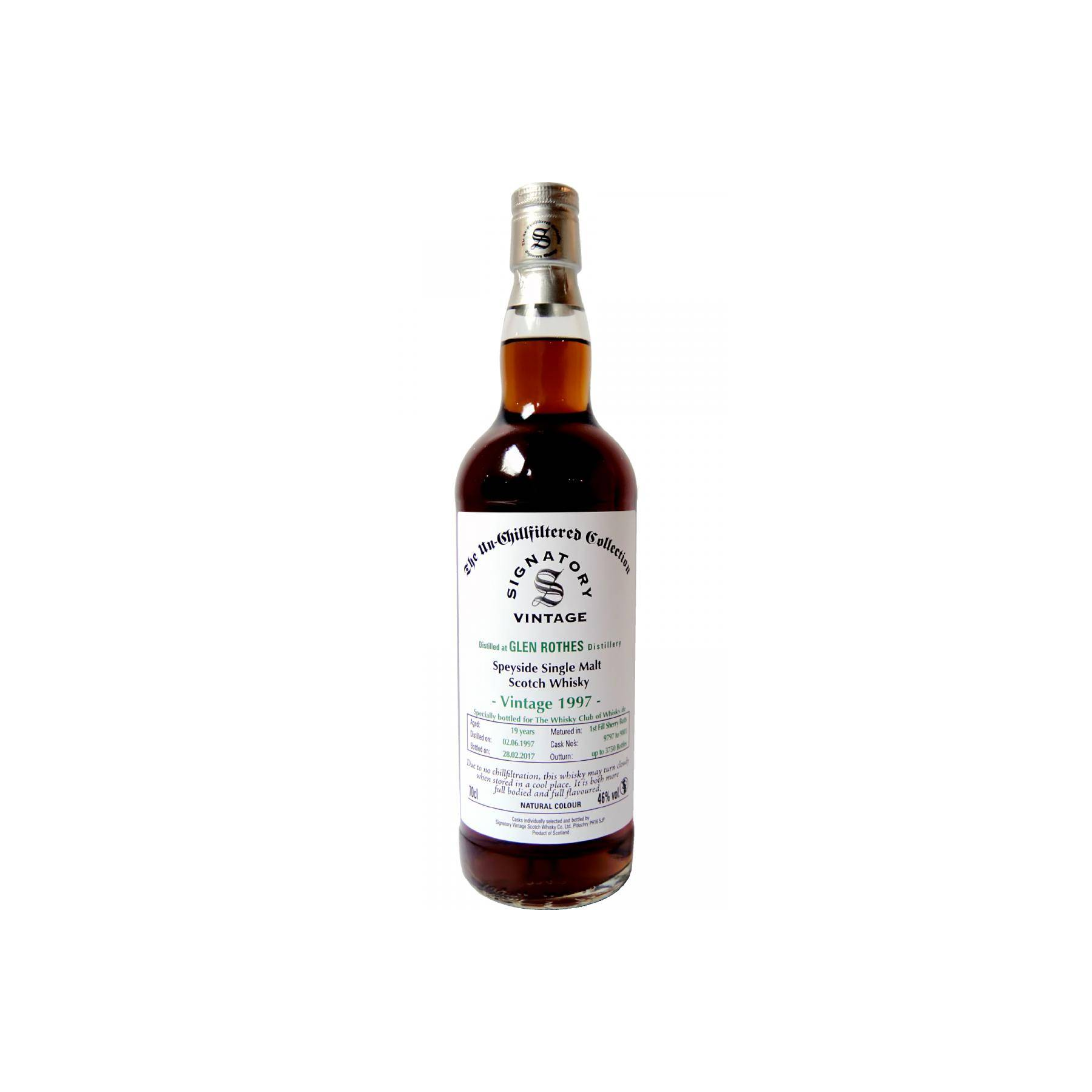 The Glenrothes The Un-Chillfiltered Collection 1997 19 Years Single Malt Whisky