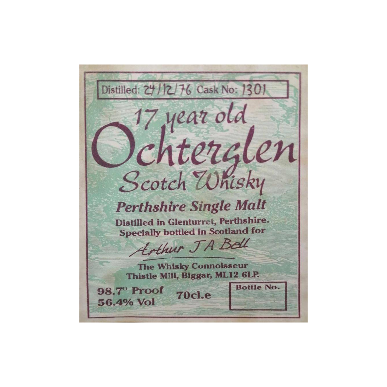 The Glenturret 1976 17 Years Single Malt Whisky