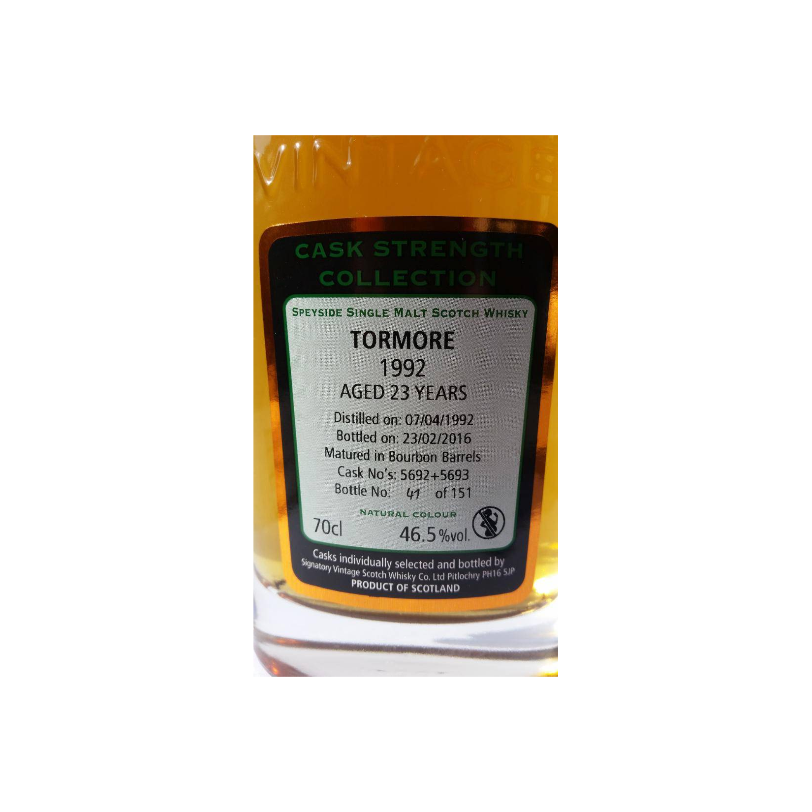 Tormore Cask Strength Collection 1992 23 Years Single Malt Whisky 2