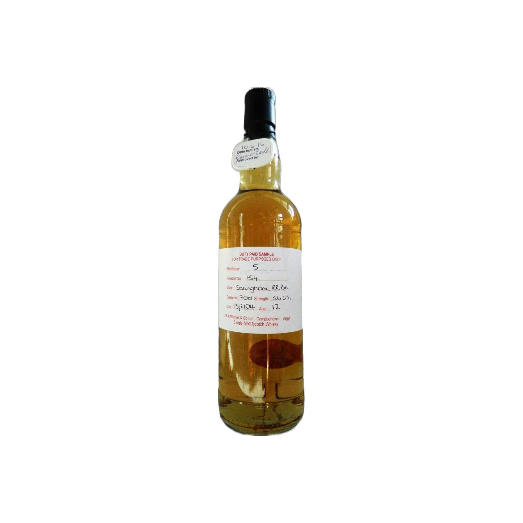 Springbank Duty Paid Sample - For Trade Purposes Only 2004 12 Years Single Malt Whisky