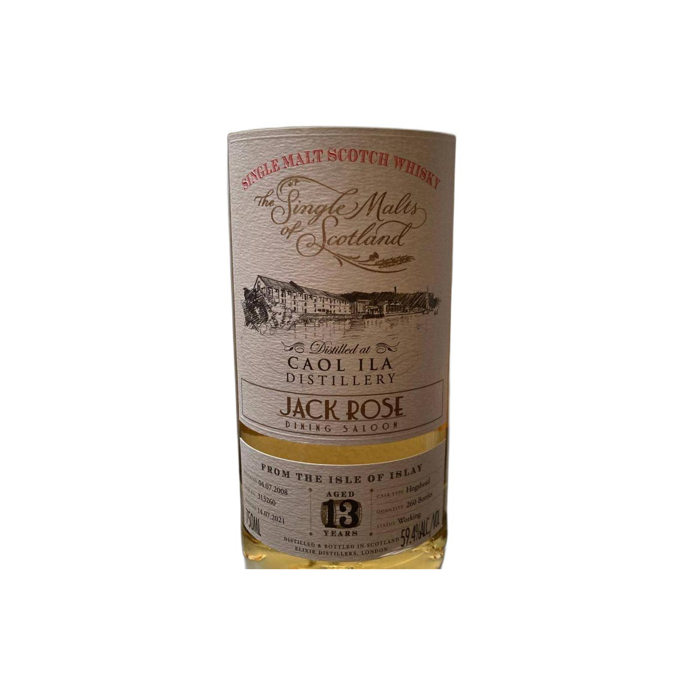 Caol Ila The Single Malts of Scotland 2008 13 Years Single Malt Whisky