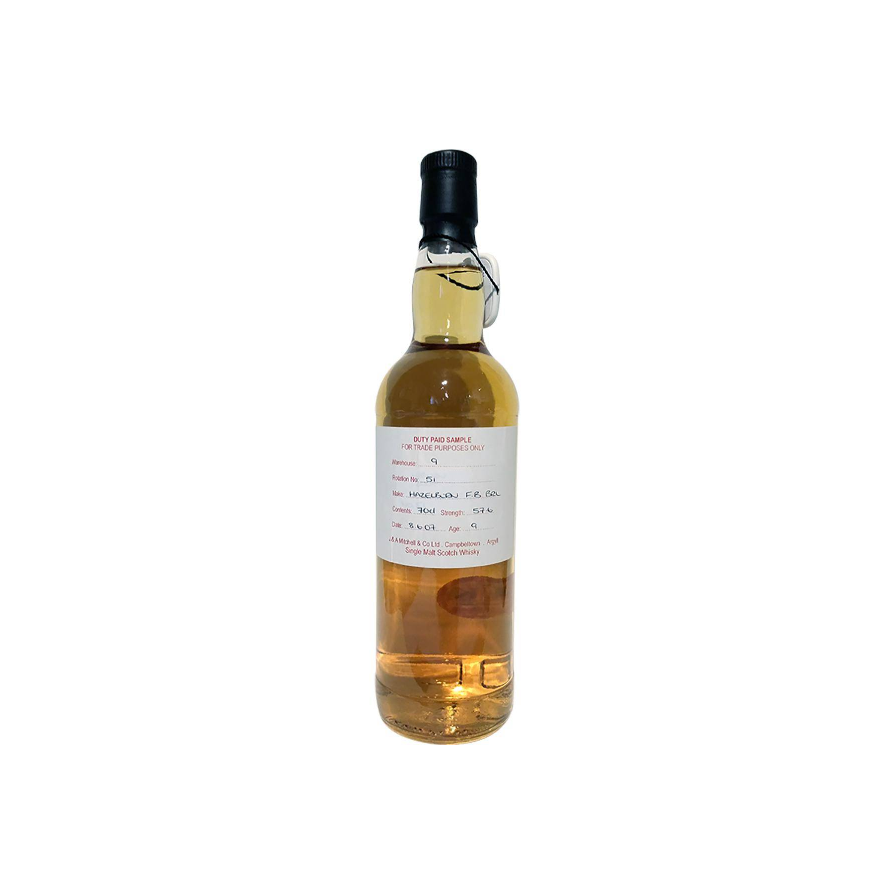 Hazelburn Duty Paid Sample - For Trade Purposes Only 2007 9 Years Single Malt Whisky