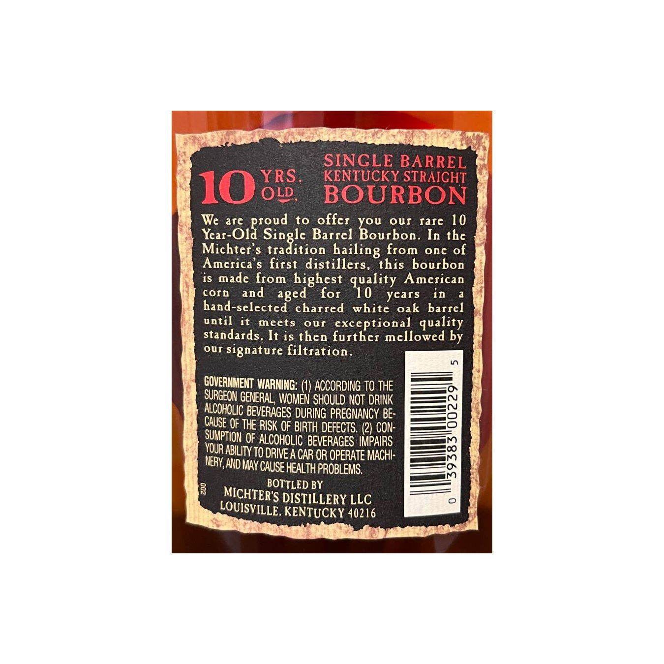 Michter's 10 Years Bourbon Whisky 3