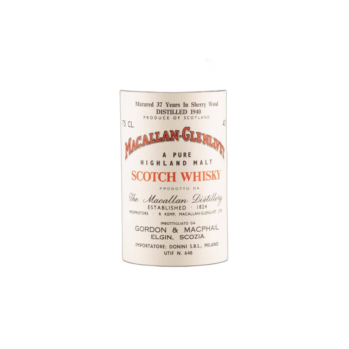 The Macallan 1940 37 Years Single Malt Whisky 2