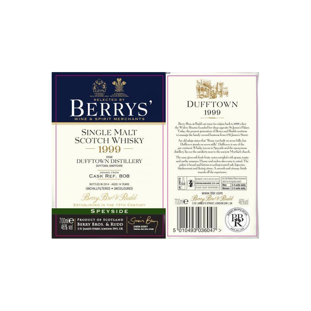 Dufftown 1999 14 Years Single Malt Whisky