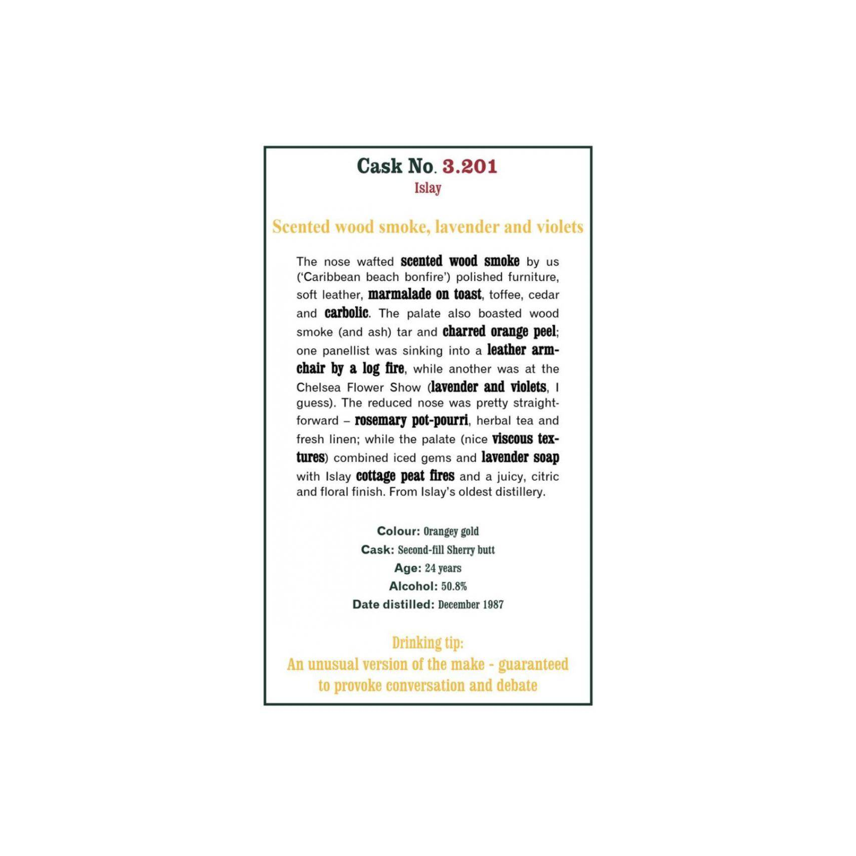 The Scotch Malt Whisky Society 1987 24 Years Single Malt Whisky
