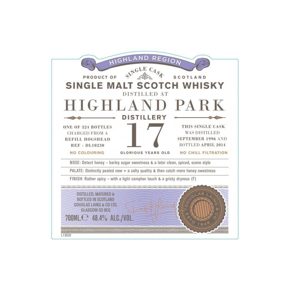 Highland Park Old Particular 1996 17 Years Single Malt Whisky