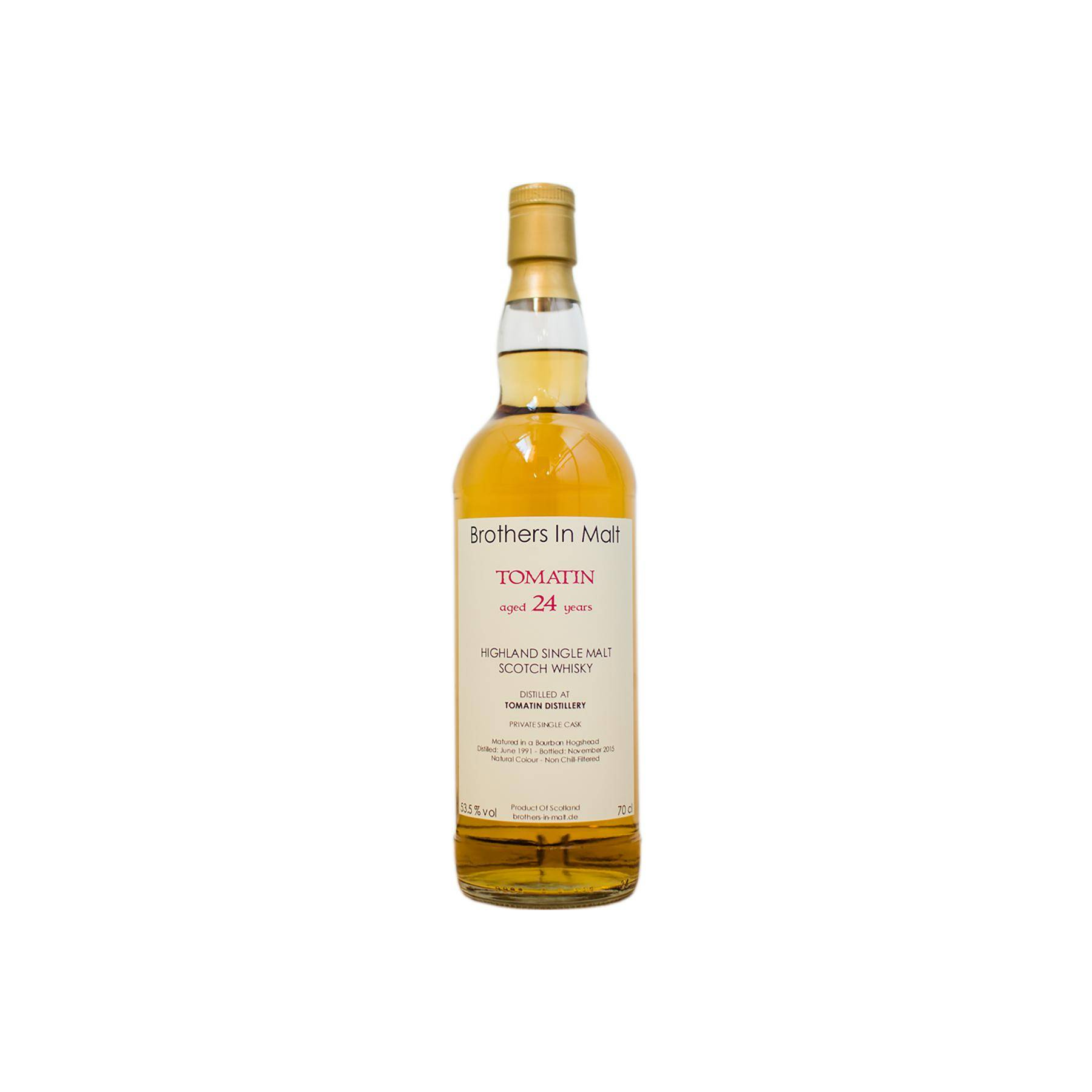 Tomatin Private Cask 1991 24 Years Single Malt Whisky