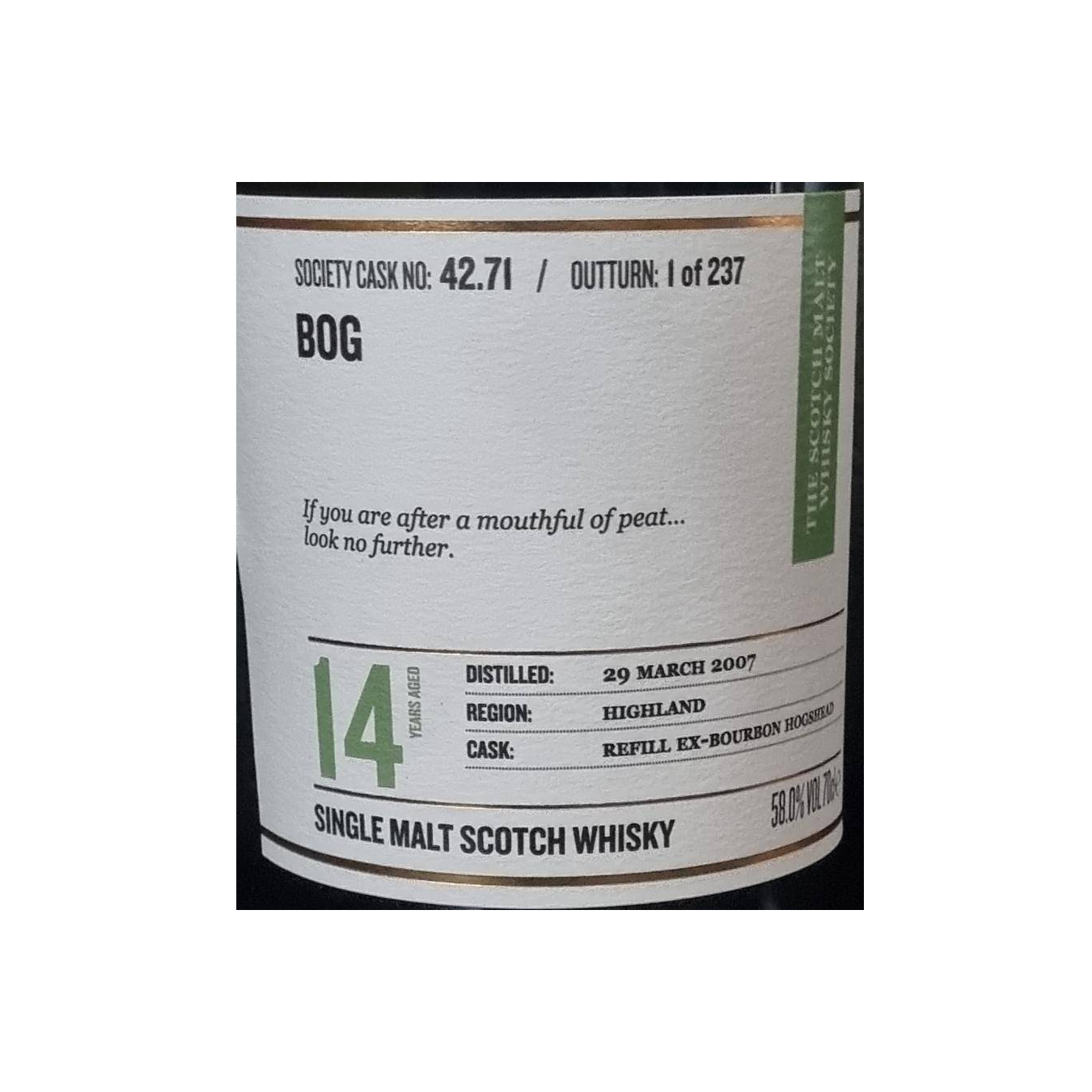 The Scotch Malt Whisky Society 2007 14 Years Single Malt Whisky 2