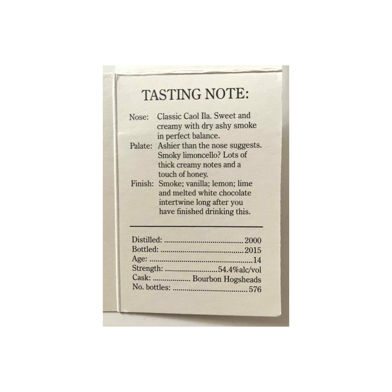 Caol Ila Small Batch 2000 14 Years Single Malt Whisky 2