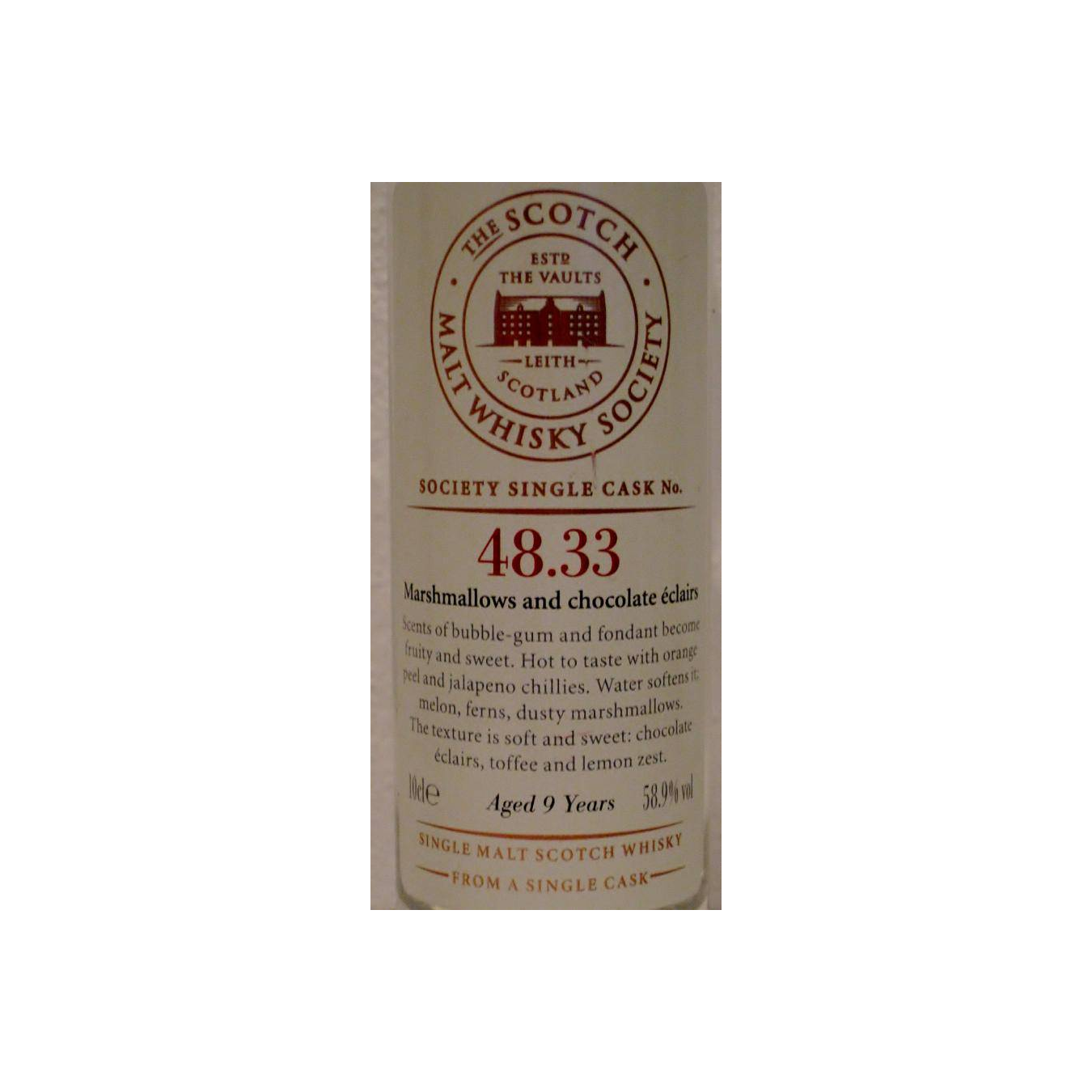 The Scotch Malt Whisky Society 2002 9 Years Single Malt Whisky 2