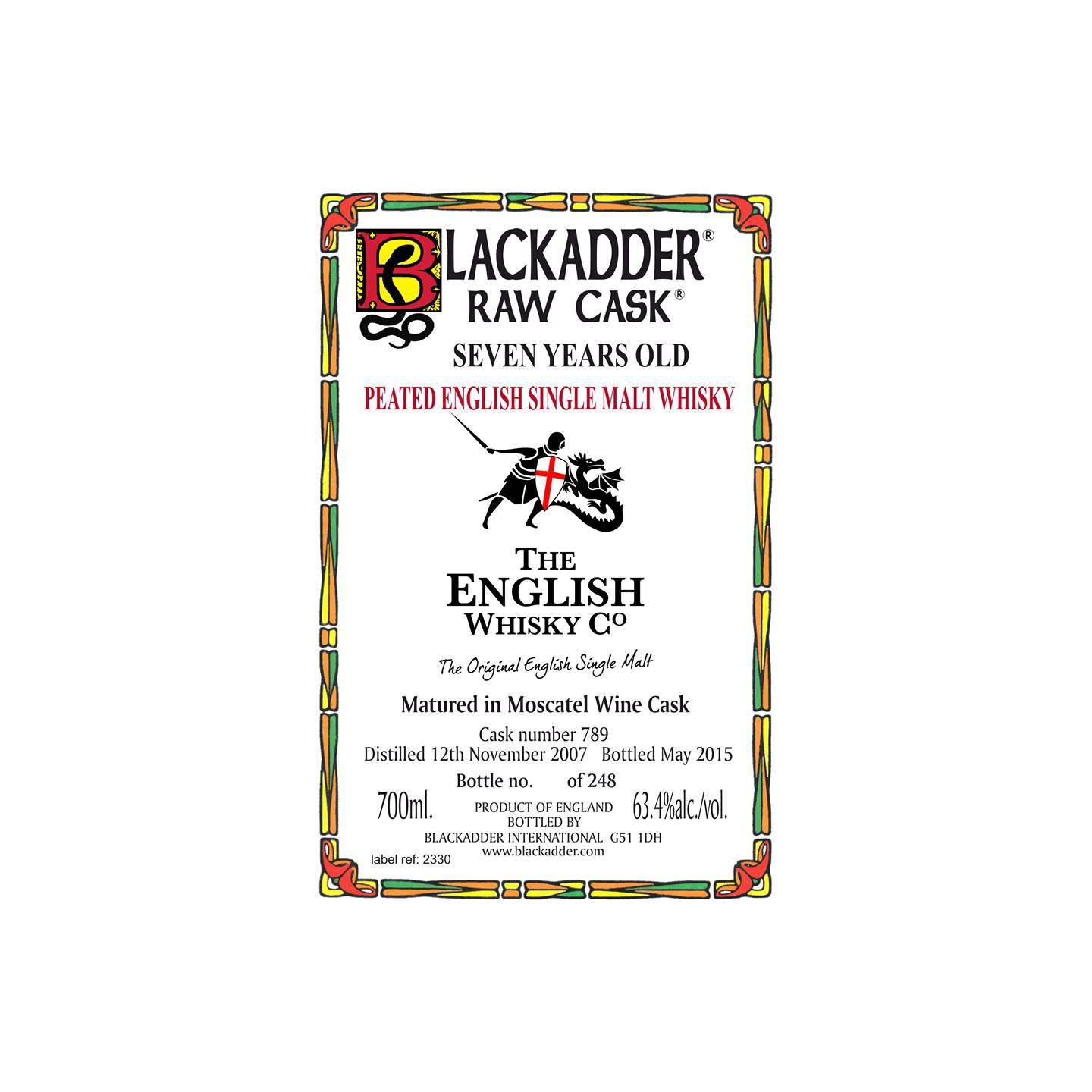 Blackadder Raw Cask 2007 7 Years Single Malt Whisky 2