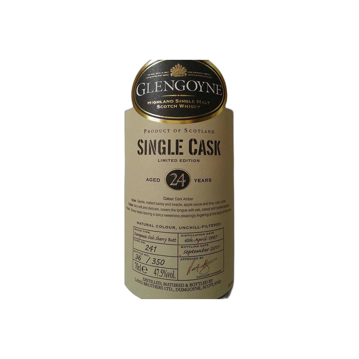 Glengoyne Single Cask 1987 24 Years Single Malt Whisky 2