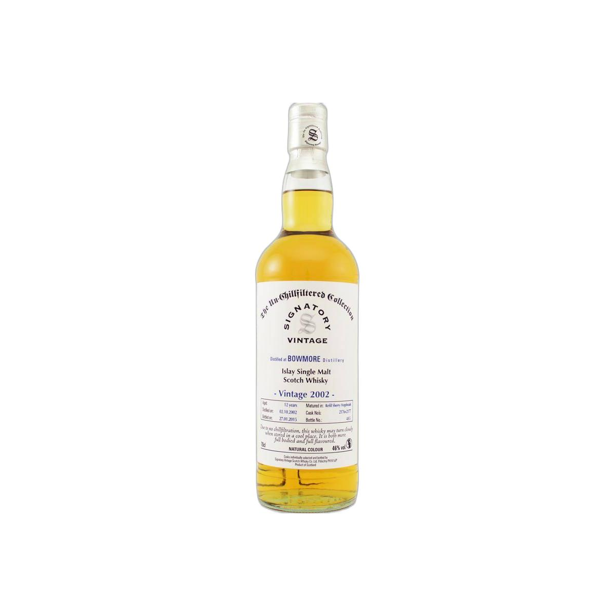 Bowmore The Un-Chillfiltered Collection 2002 12 Years Single Malt Whisky