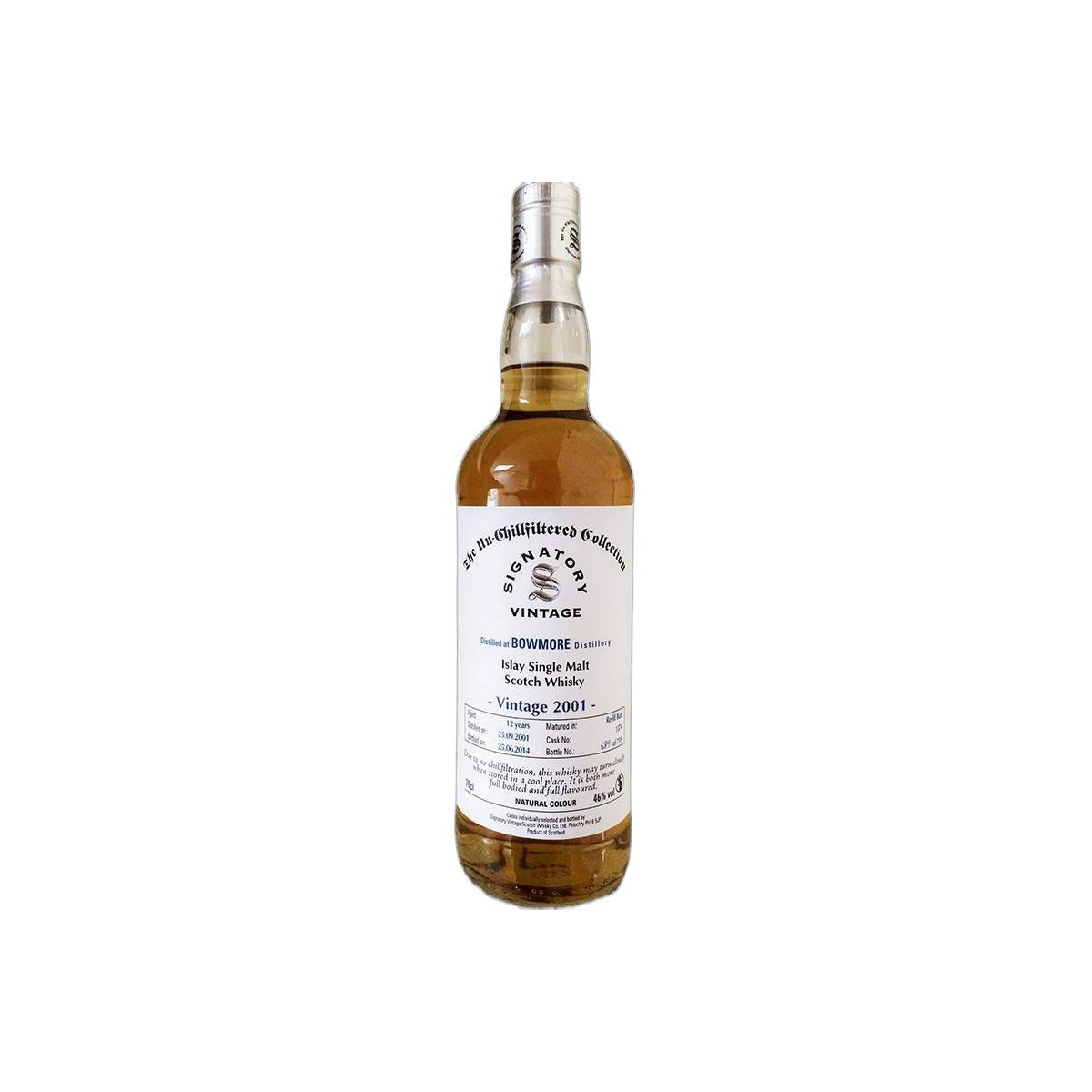 Bowmore The Un-Chillfiltered Collection 2001 12 Years Single Malt Whisky