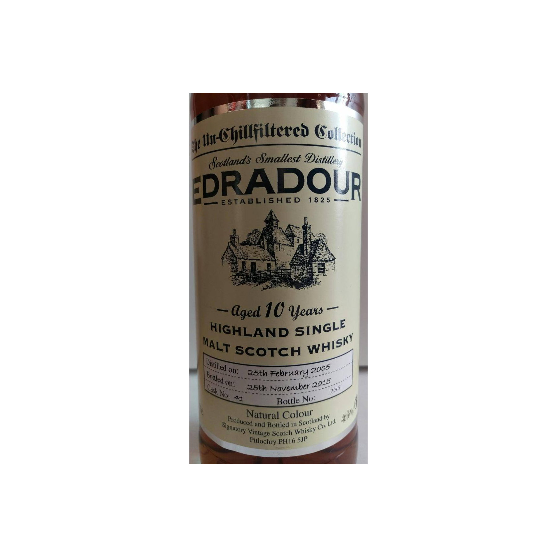 Edradour The Un-Chillfiltered Collection 2005 10 Years Single Malt Whisky 2