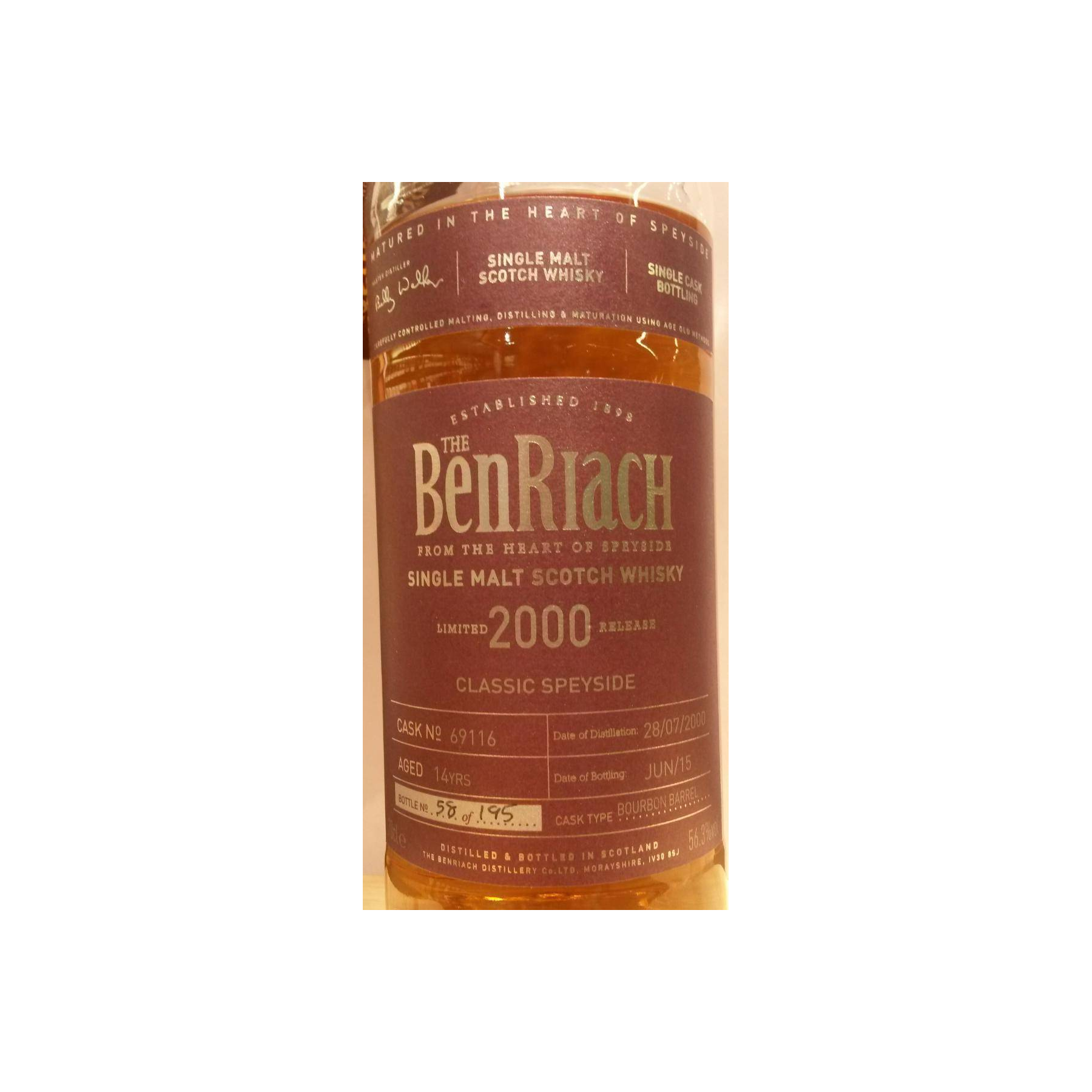 BenRiach 2000 14 Years Single Malt Whisky 2