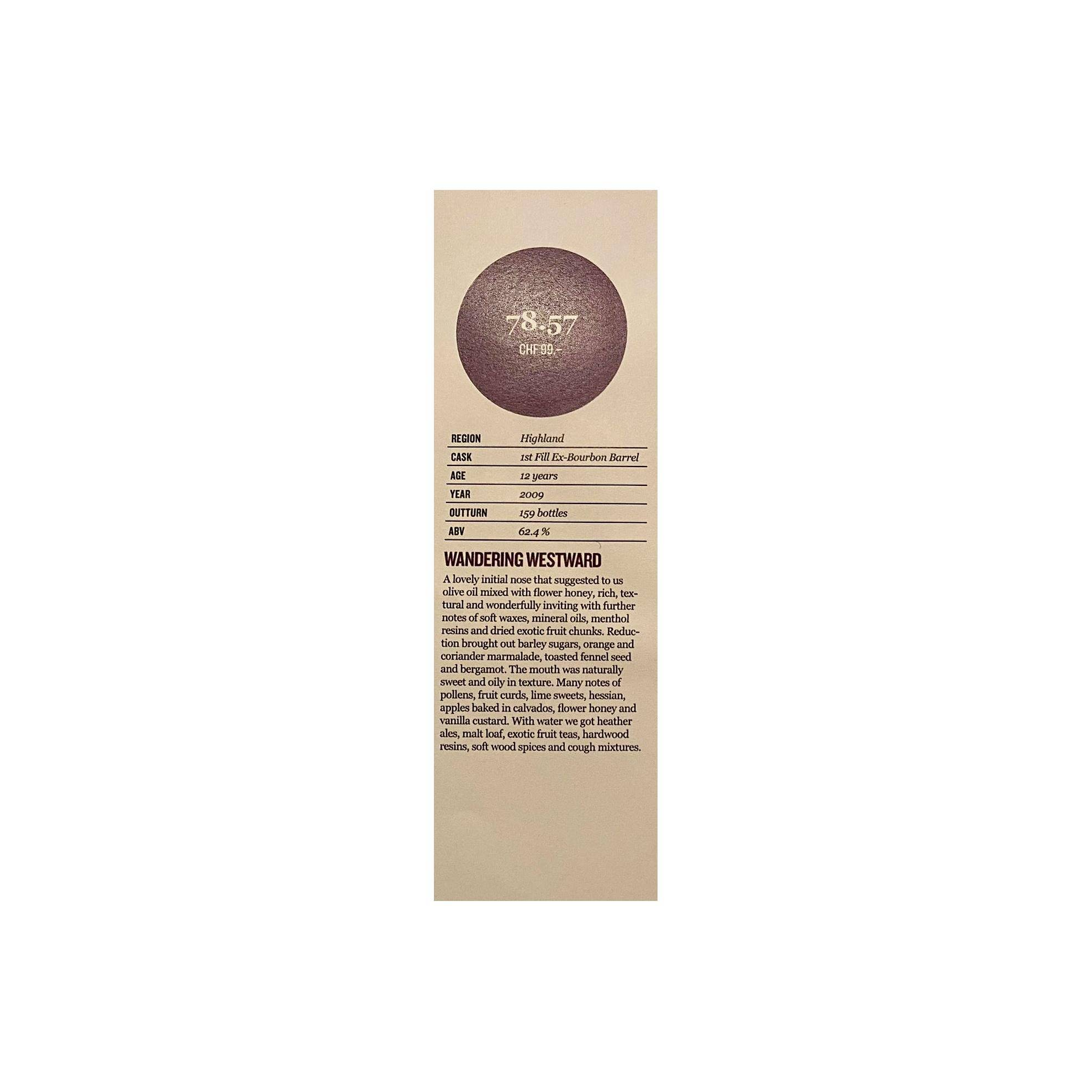 The Scotch Malt Whisky Society 2009 12 Years Single Malt Whisky 2