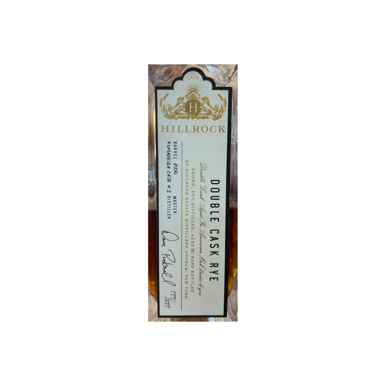 Hillrock Double Cask Rye Whiskey