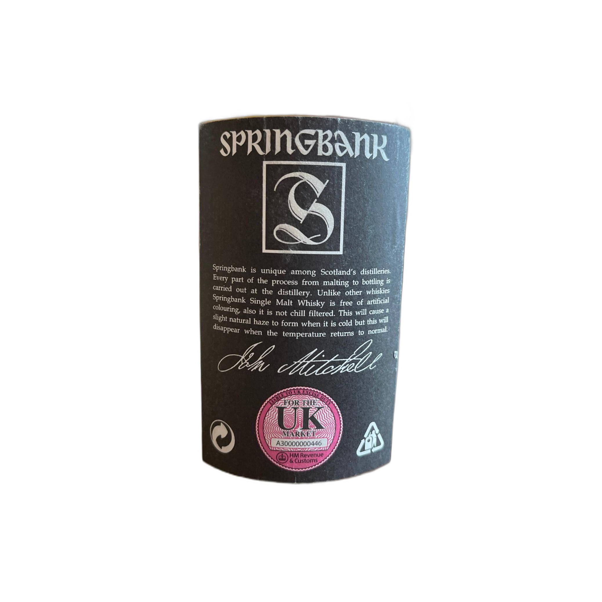 Springbank 10 Years Single Malt Whisky 3