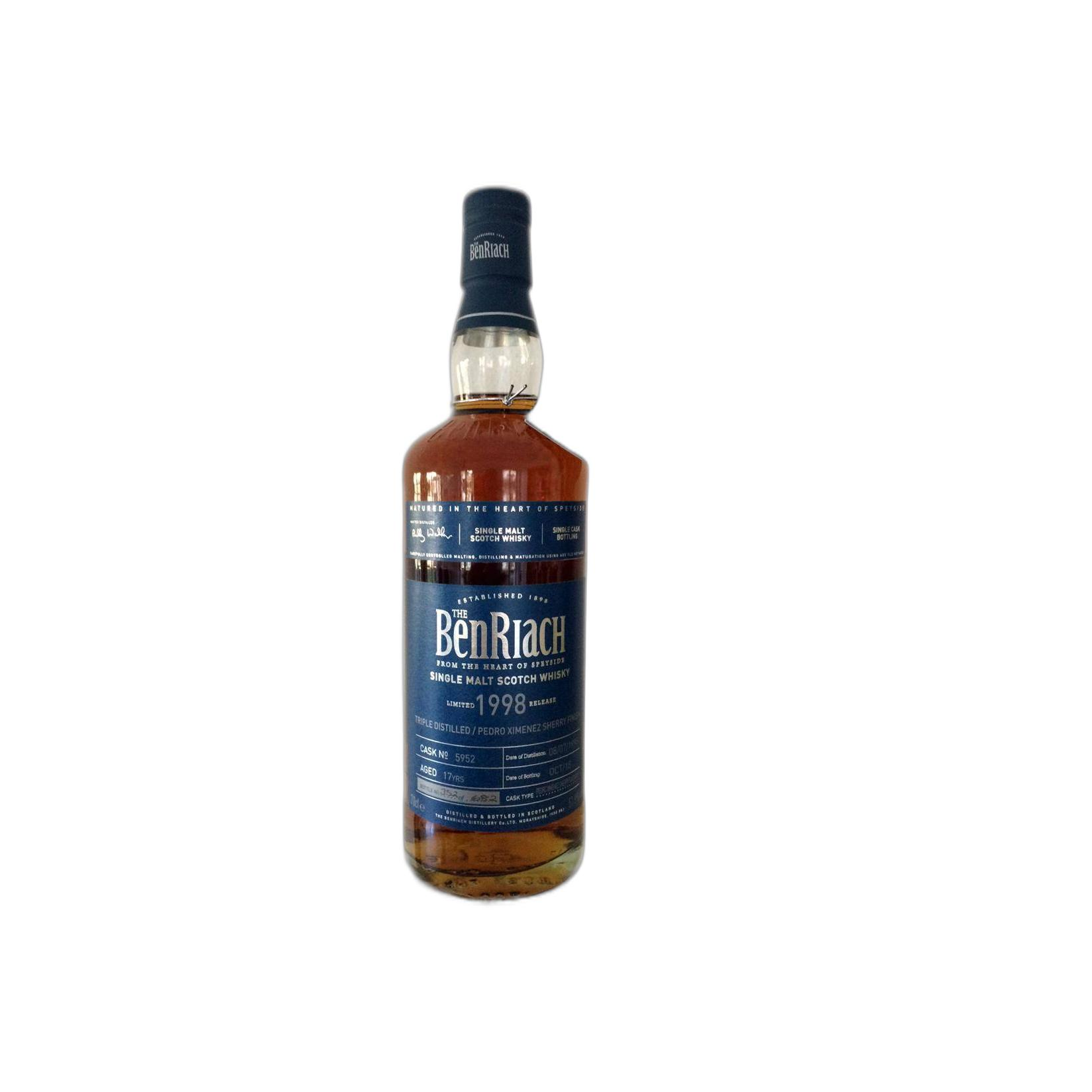 BenRiach Individual Cask Bottling 1998 17 Years Single Malt Whisky 2