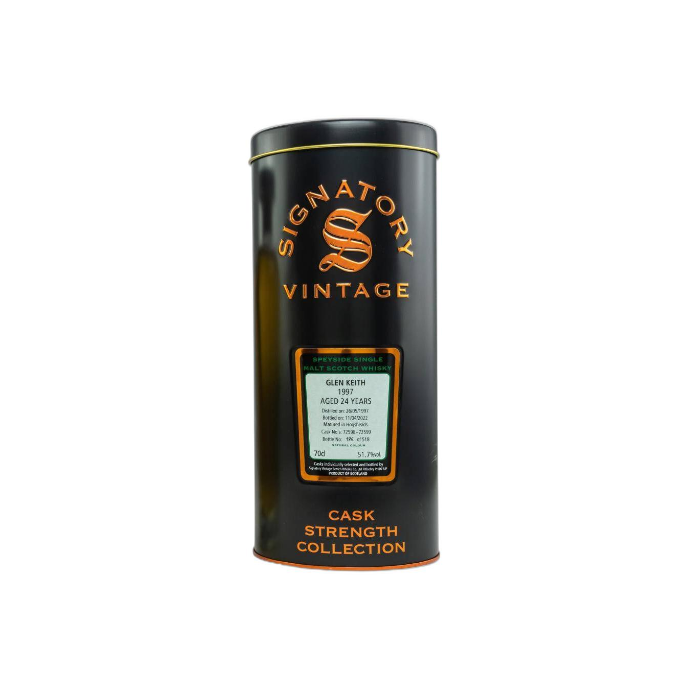 Glen Keith Cask Strength Collection 1997 24 Years Single Malt Whisky 2