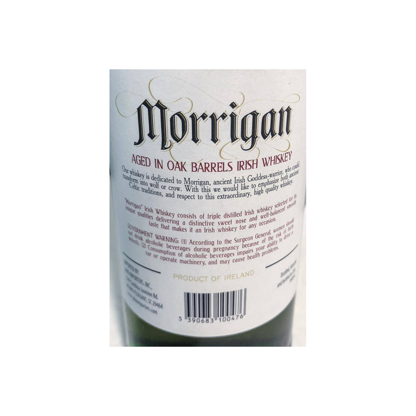 Morrigan Triple Distilled Irish Whiskey