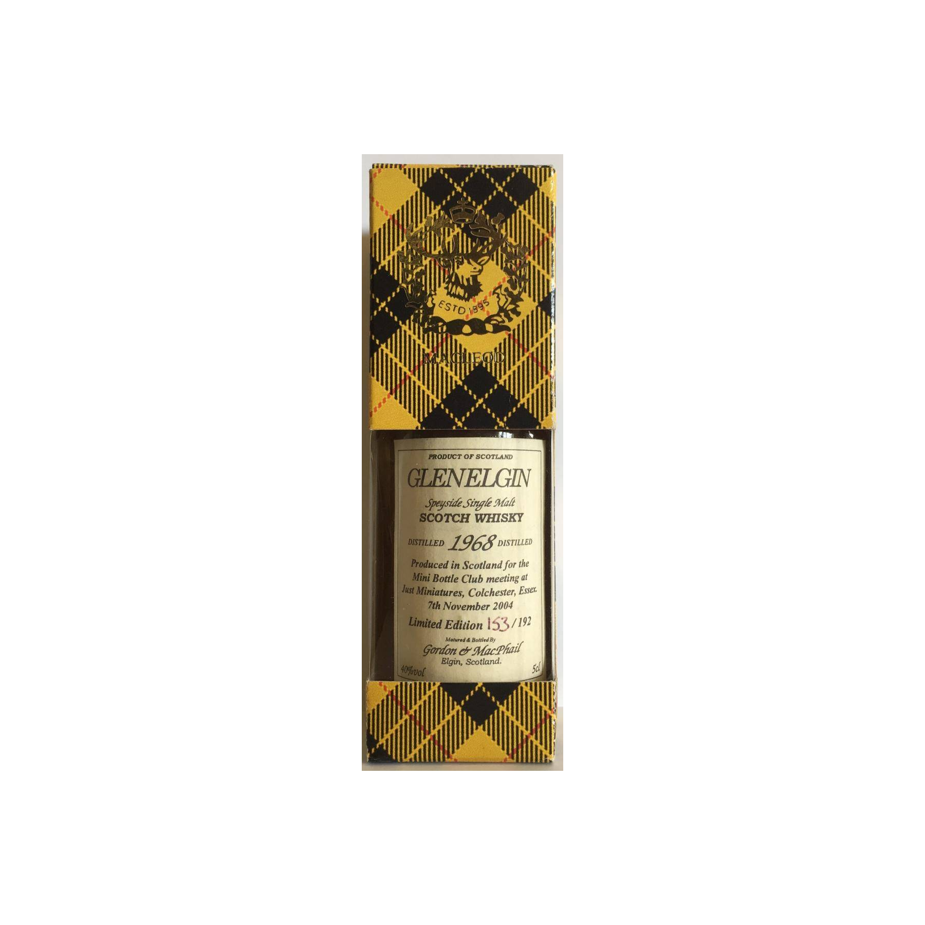 Glen Elgin Miniature 1968 36 Years Single Malt Whisky 3