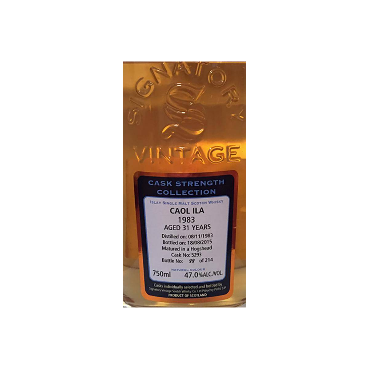 Caol Ila Cask Strength Collection 1983 31 Years Single Malt Whisky