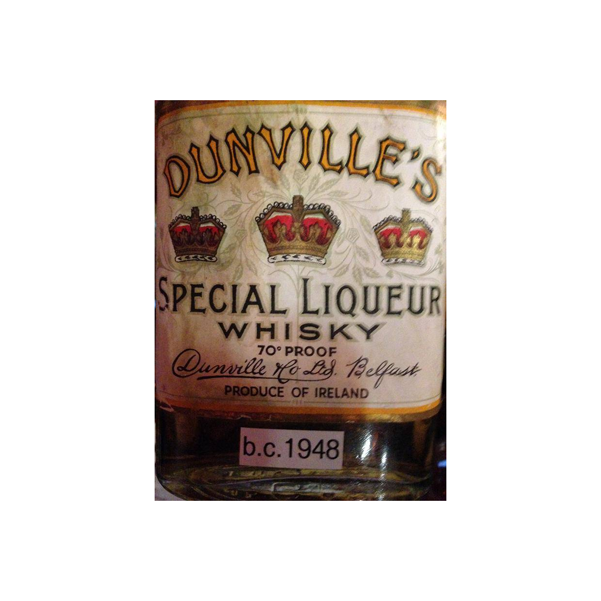 Dunville's Special Liqueur Whisky