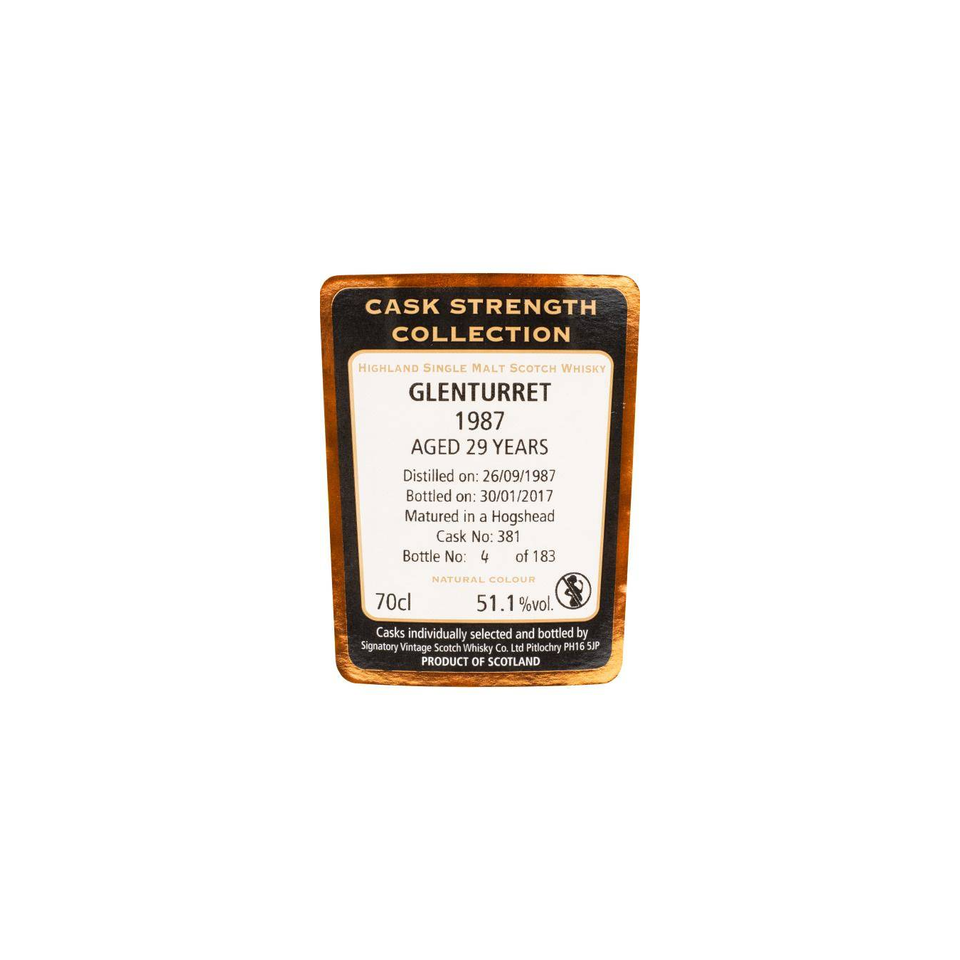 The Glenturret Cask Strength Collection 1987 29 Years Single Malt Whisky 3