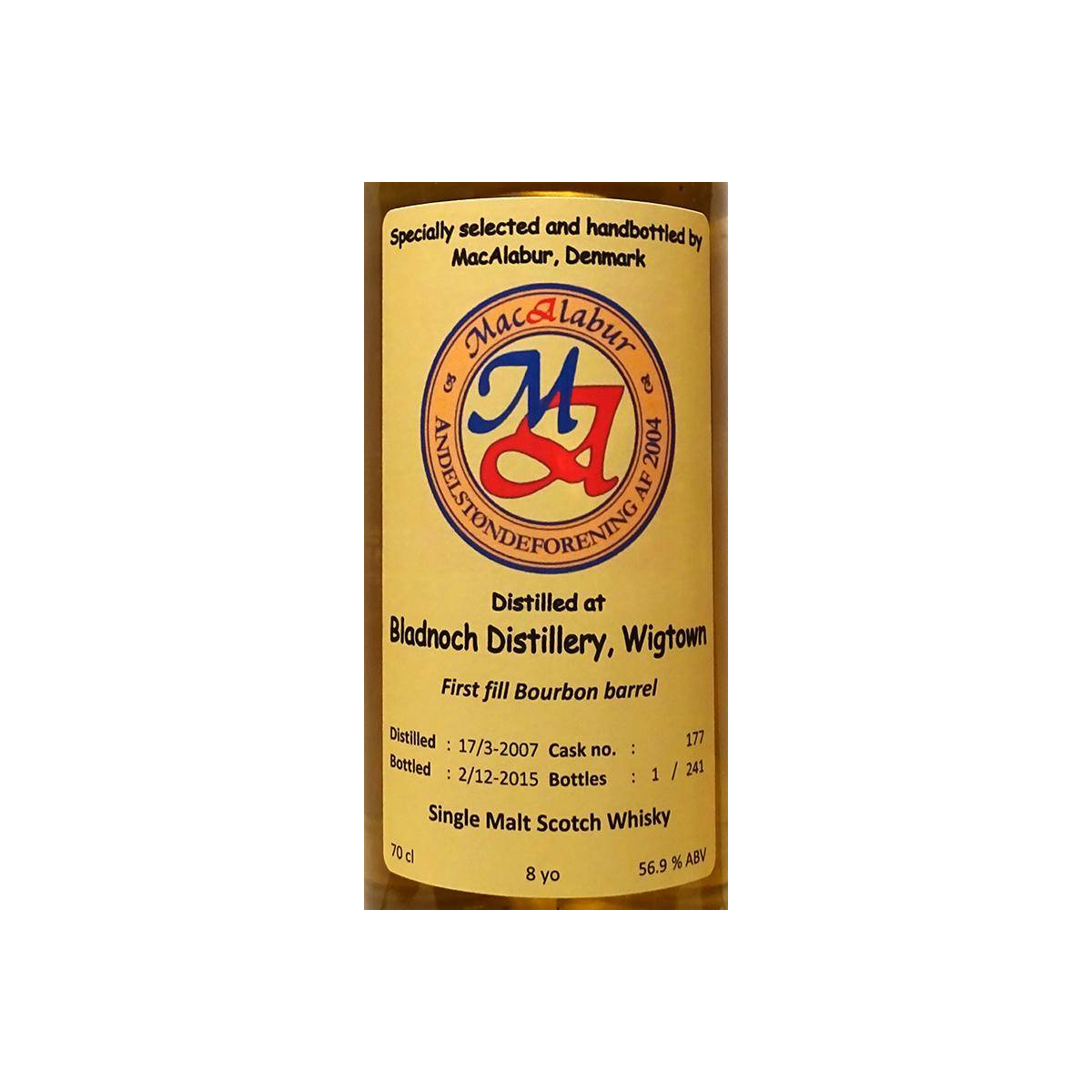 Bladnoch 2007 8 Years Single Malt Whisky
