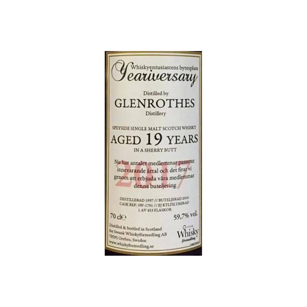 The Glenrothes 1997 19 Years Single Malt Whisky 2