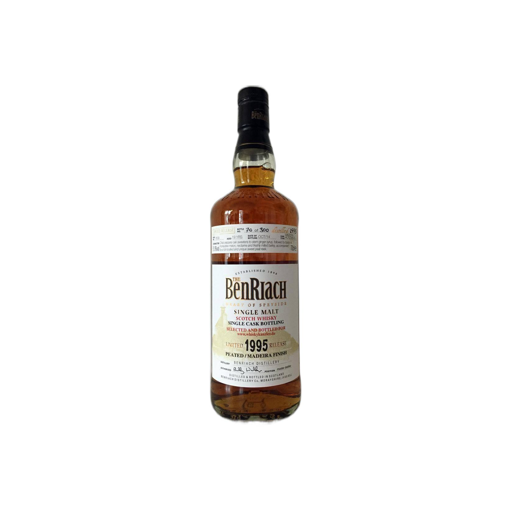 BenRiach Individual Cask Bottling 1995 19 Years Single Malt Whisky 2
