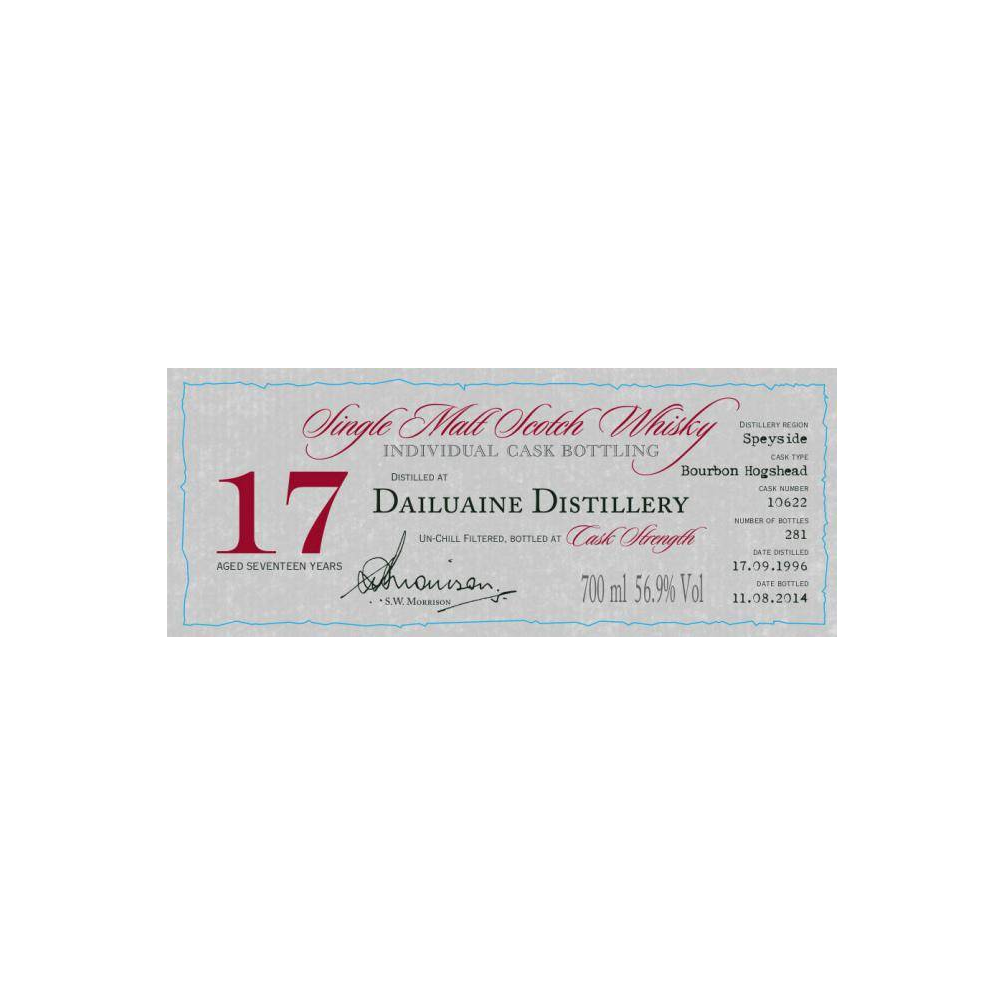 Dailuaine Individual Cask Bottling 1996 17 Years Single Malt Whisky 3